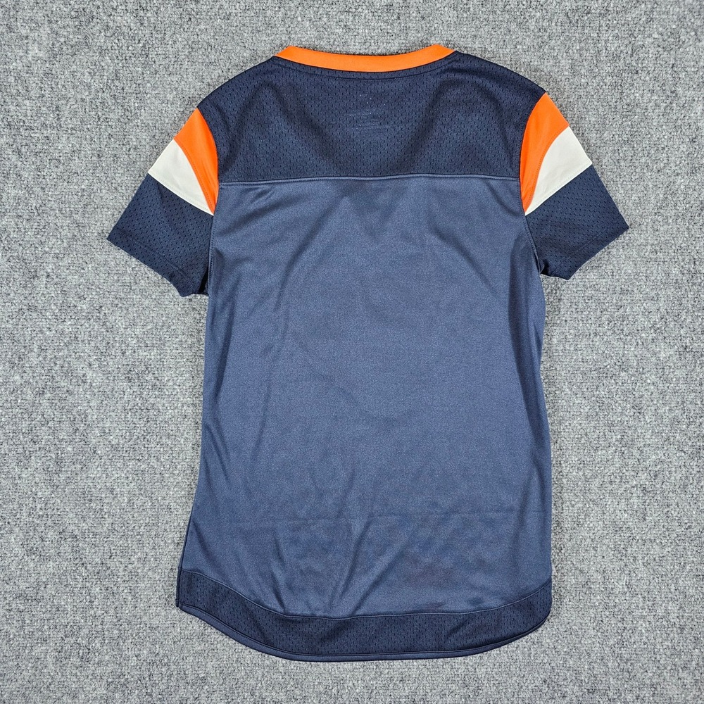 Fanatics Chicago Bears T-Shirt Lace Up Glitter Logo Football Jersey‎ Womens XS - Picture 2 of 5